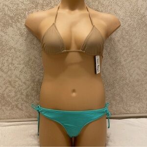 Dippin' Daisy's Milk Chocolate and Sea foam Micro Bikini